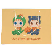 erstes Halloween-Baby Große Geschenktüte (Vorderseite)