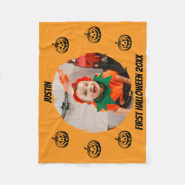 erstes Halloween-Foto Fleecedecke