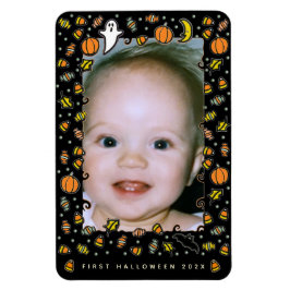 erstes Halloween Foto Frame Magnet