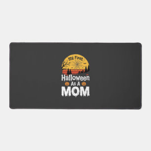 Erstes Halloween Mama Vintage Sonnenuntergang Desi Schreibtischunterlage