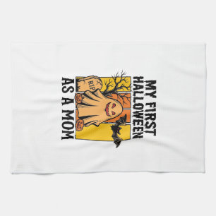 Erstes Halloween-Mutter-Shirt Vintage-Geister-Desi Geschirrtuch