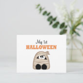 erstes Halloween Postkarte (Stehend Vorderseite)