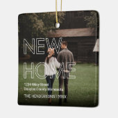 Erstes Haus 2 Foto Weihnachten Keramikornament (Links)