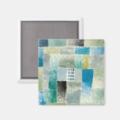 Erstes Haus in einem Gemälde von Paul Klee Magnet (Vorderseite/Rückseite)