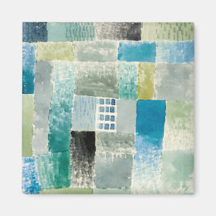 Erstes Haus in einem Gemälde von Paul Klee Magnet