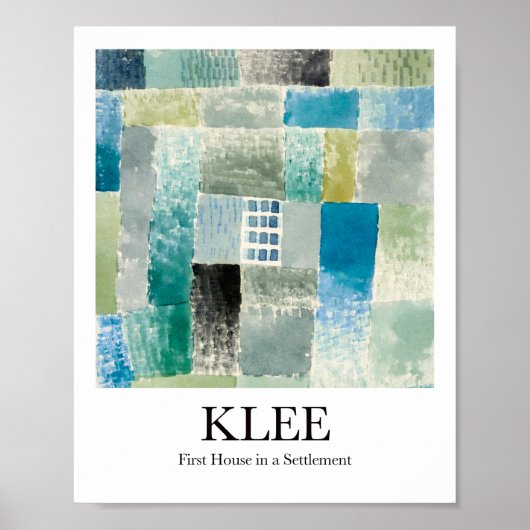 Erstes Haus in einem Vergleich von Paul Klee Poster (Vorne)