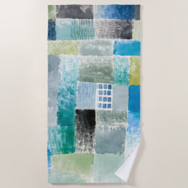 Erstes Haus in einer Siedlung - Paul Klee - Abstra Strandtuch