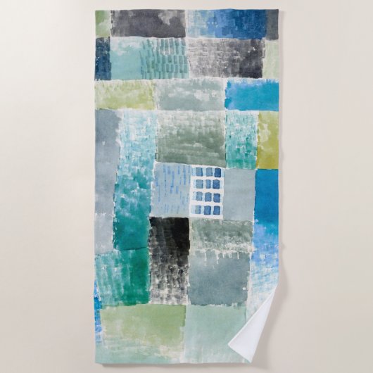 Erstes Haus in einer Siedlung - Paul Klee - Abstra Strandtuch (Vorderseite)