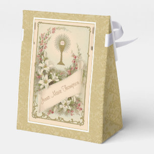 Erstes heilige Kommunions-Vintages heiliges Geschenkschachtel