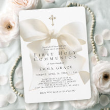 Erstes Heiliges Abendmahl für Mädchen Eleganter El