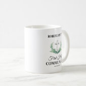 Erstes heiliges Abendmahl mit grünem Blatt Kaffeetasse (VorderseiteRechts)