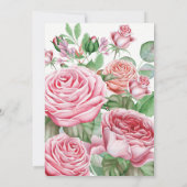 Erstes Heiliges Kommunion-Mädchen Einladung (Rückseite)