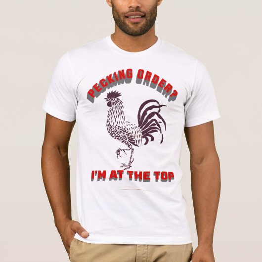Erstes im Rang - Hahn Stolz T-Shirt (Vorderseite)
