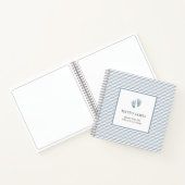 Erstes Jahr Baby Memory Book Dusty Blue Notizblock (Innenseite)