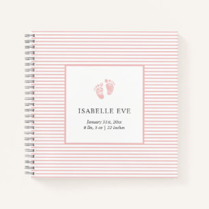 Erstes Jahr Baby Memory Book Personalisiert Baby B Notizblock