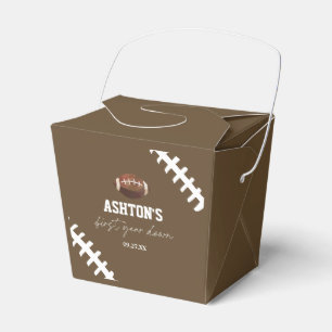Erstes Jahr Down Football Braun 1. Geburtstagsfeie Geschenkschachtel