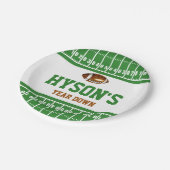 Erstes Jahr | Fußball 1. Geburtstag Party Pappteller (Schrägansicht)