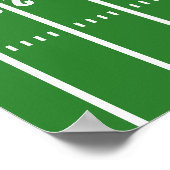 Erstes Jahr | Fußball 1. Geburtstag Party Poster (Ecke)