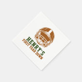 Erstes Jahr | Fußball 1. Geburtstag Party Serviette (Ecke)