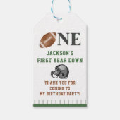 Erstes Jahr Fußball Geburtstag Vielen Dank Geschenkanhänger (Vorderseite)