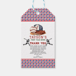 Erstes Jahr im Baseball 1. Geburtstag Geschenkanhänger