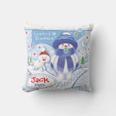 Erstes Kissen des niedlichen Enkels Weihnachts (Vorderseite)