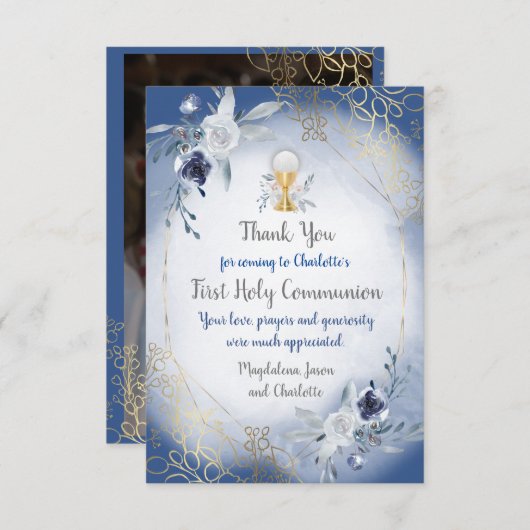 erstes kommunales Foto Dankeschön Karte (Vorne/Hinten)