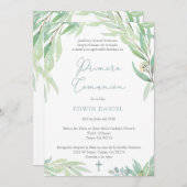 Erstes kommunales Party für Latino, Primera Comuni Einladung (Vorne/Hinten)