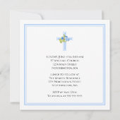 Erstes Kommunenkreuz mit dem Platz der blauen Rose Einladung (Rückseite)