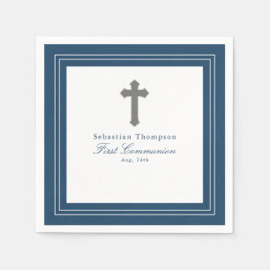 Erstes Kommunikationspapier der Navy Blue Frame Serviette
