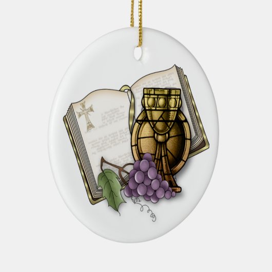 Erstes Kommunions-Andenken Keramik Ornament (Rechts)