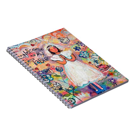 Erstes Kommunions-Mädchen-Zeitschriften-Notizbuch Notizblock (Rechte Seite)