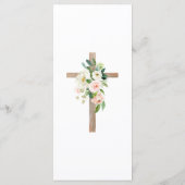 Erstes Kommuniziermenü der Blush-Rose Menükarte (Rückseite)