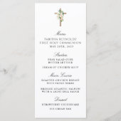 Erstes Kommuniziermenü der Blush-Rose Menükarte (Vorderseite)