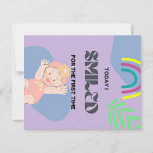 Erstes Lächeln des Babys