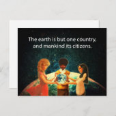 Erstes Land Postkarte (Vorne/Hinten)