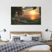 Erstes Licht Leinwanddruck (Insitu (Schlafzimmer))