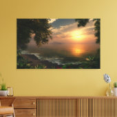 Erstes Licht Leinwanddruck (Insitu (Wohnzimmer))