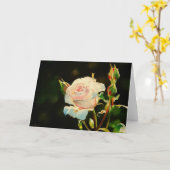 Erstes Licht-Rosen-Gruß-Karte Karte (Gelbe Blume)