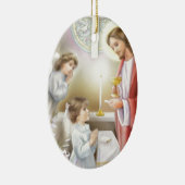 Erstes Mädchen der heiligen Kommunion Keramik Ornament (Rechts)