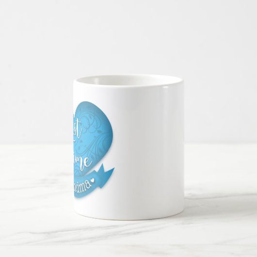 Erstes Mal-Großmutter-Becher-Blau Kaffeetasse (Mittel)