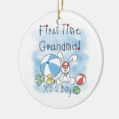 Erstes Mal-Großmutter der Jungen-Geschenke Keramikornament (Links)