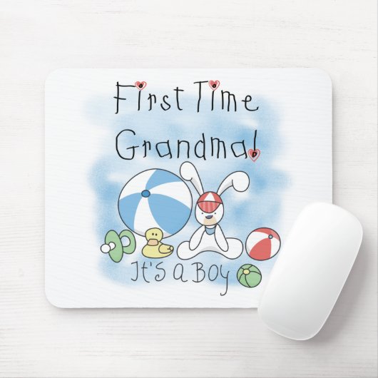 Erstes Mal-Großmutter der Jungen-T-Shirts und der Mousepad (Mit Mouse)