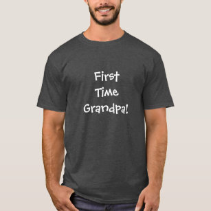 Erstes Mal-Großvater - dunkler Shirt-Entwurf T-Shirt