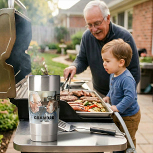 Erstes Mal Opa Geschenk mit Foto Thermobecher