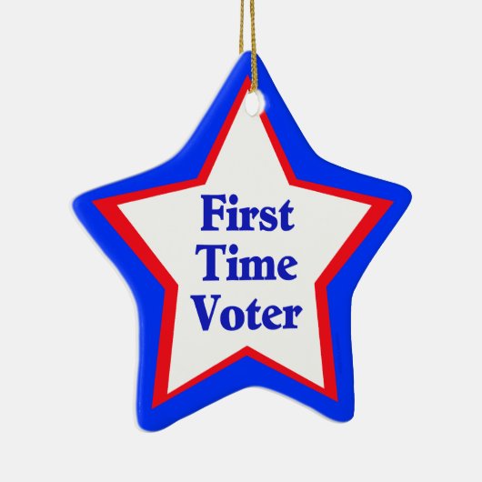 Erstes Mal-Wähler Keramikornament (Rechts)