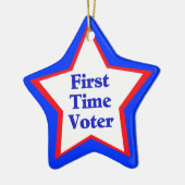 Erstes Mal-Wähler Keramikornament (Links)