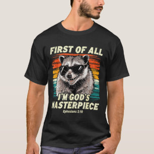 Erstes Meisterwerk Gottes Vintage Christlich T-Shirt