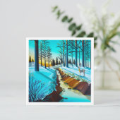 Erstes Morgenlicht - Mini-Print (Stehend Vorderseite)