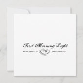 Erstes Morgenlicht - Mini-Print (Rückseite)